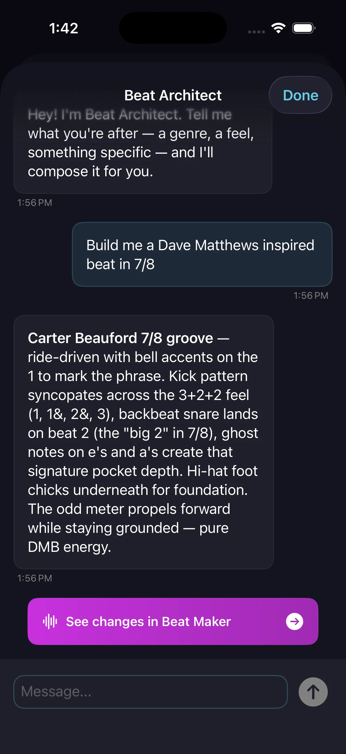 Beat — describe