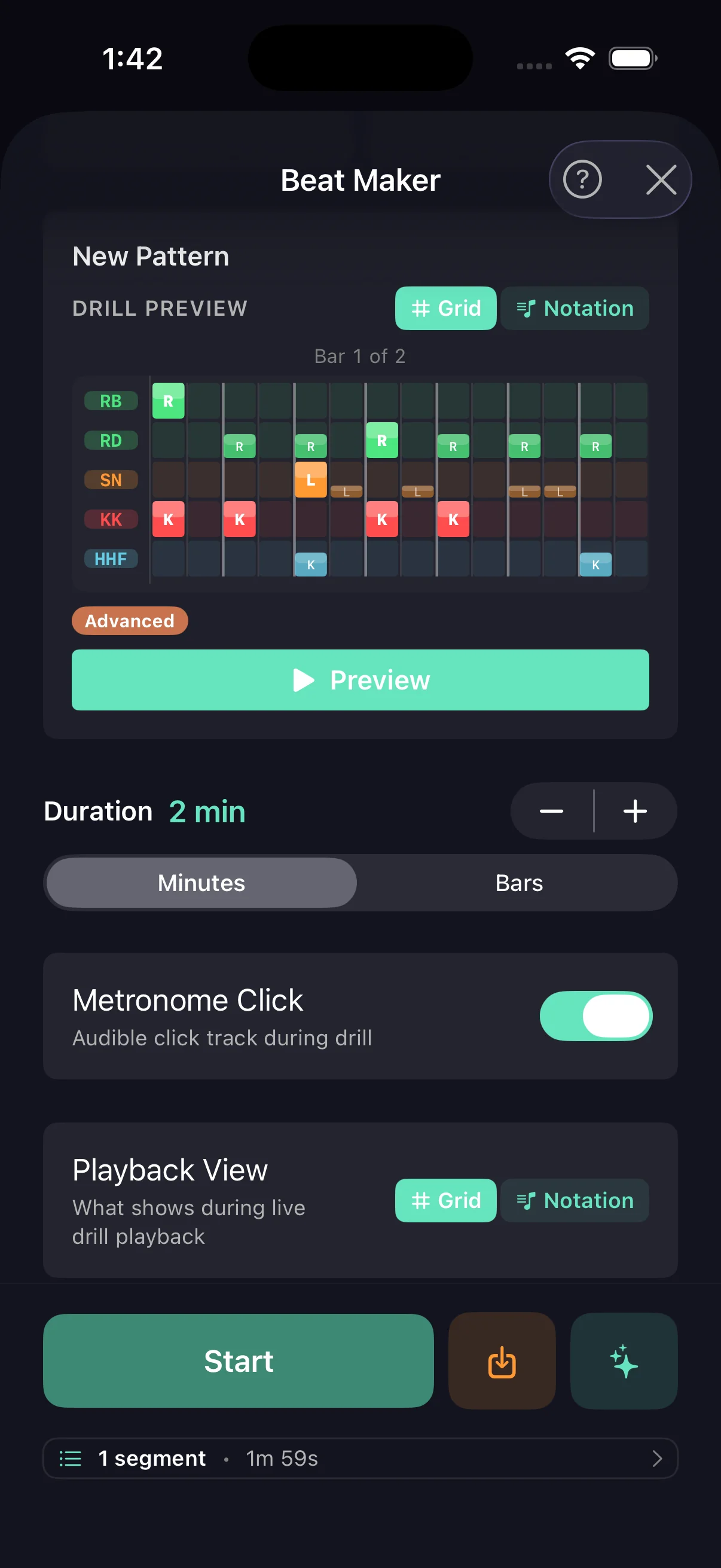 Beat — drill