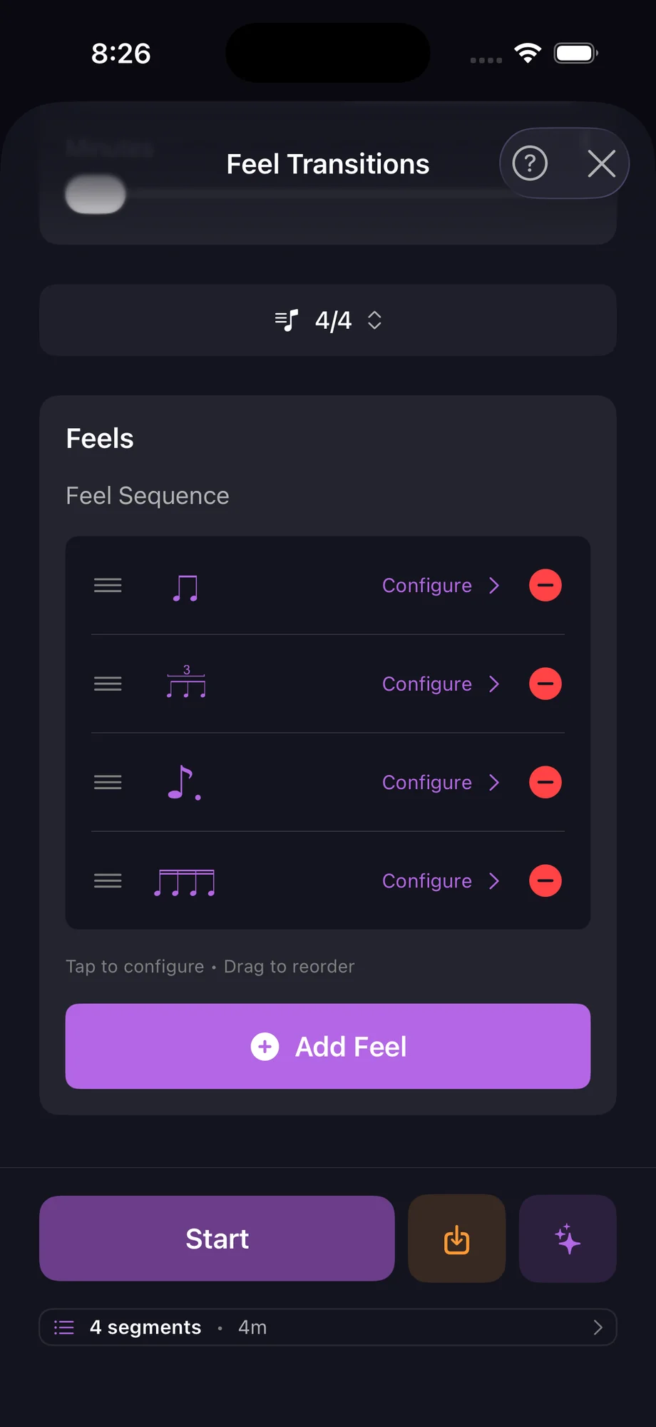 Feel Transitions