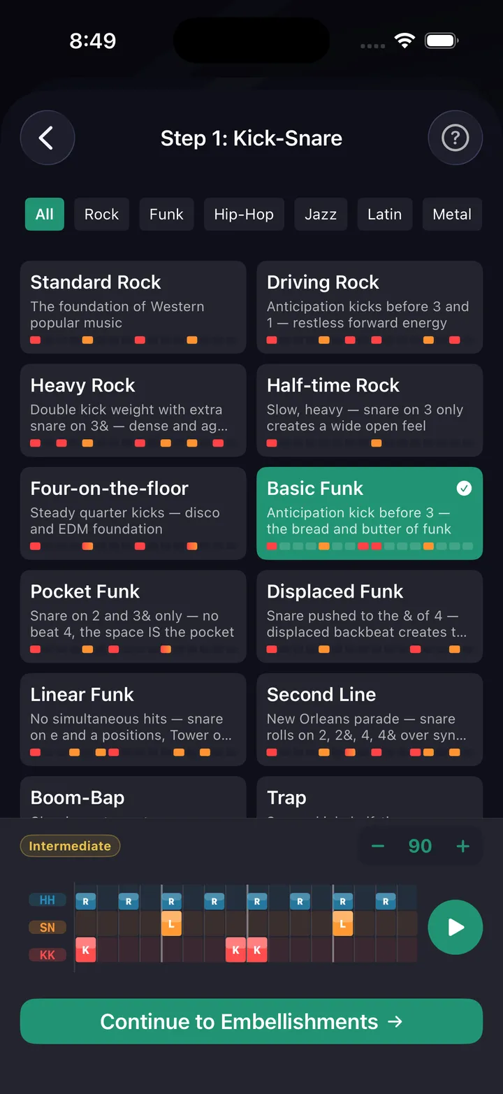 Beat maker wizard — step 3