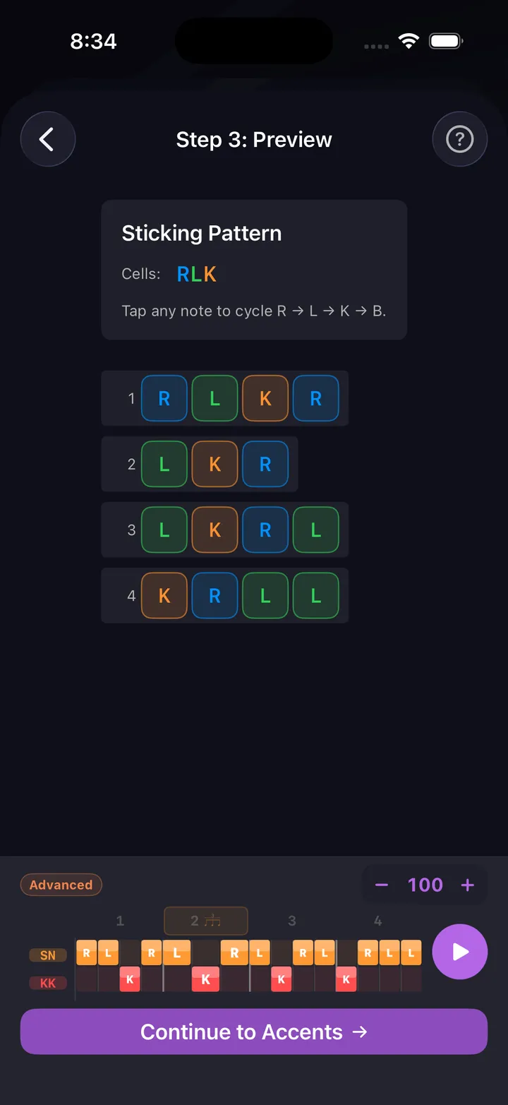 Fill maker wizard — step 4